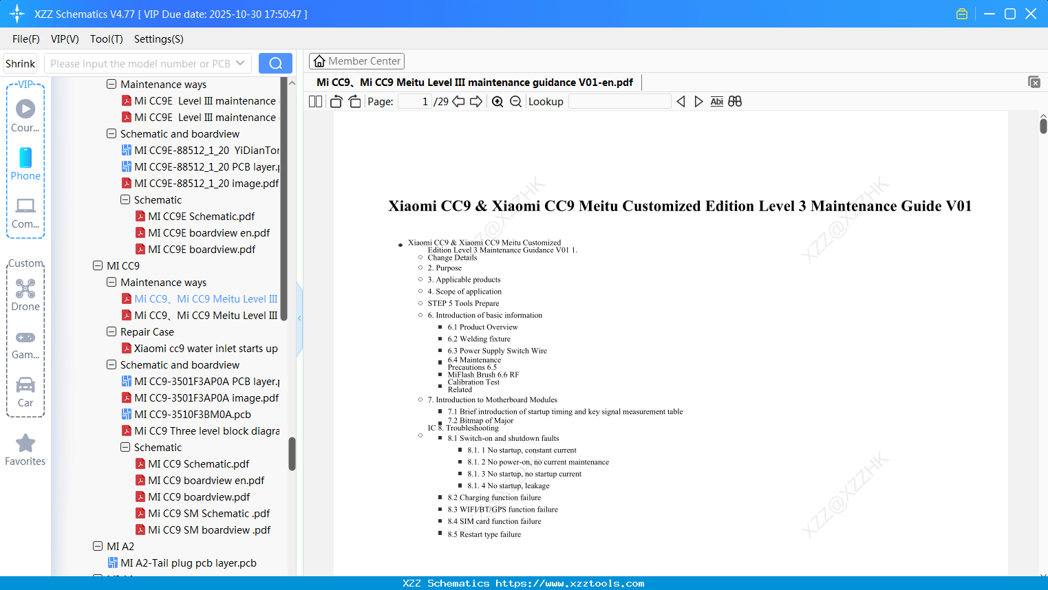 Xiaomi Mi CC9бвMi CC9 Meitu Level III Maintenance Guidance V01-en